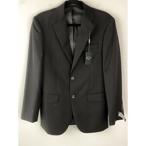 NWT Pronto Uomo Mens Wool Blazer 36R Black‎ Sports Coat Suit Jacket Classic